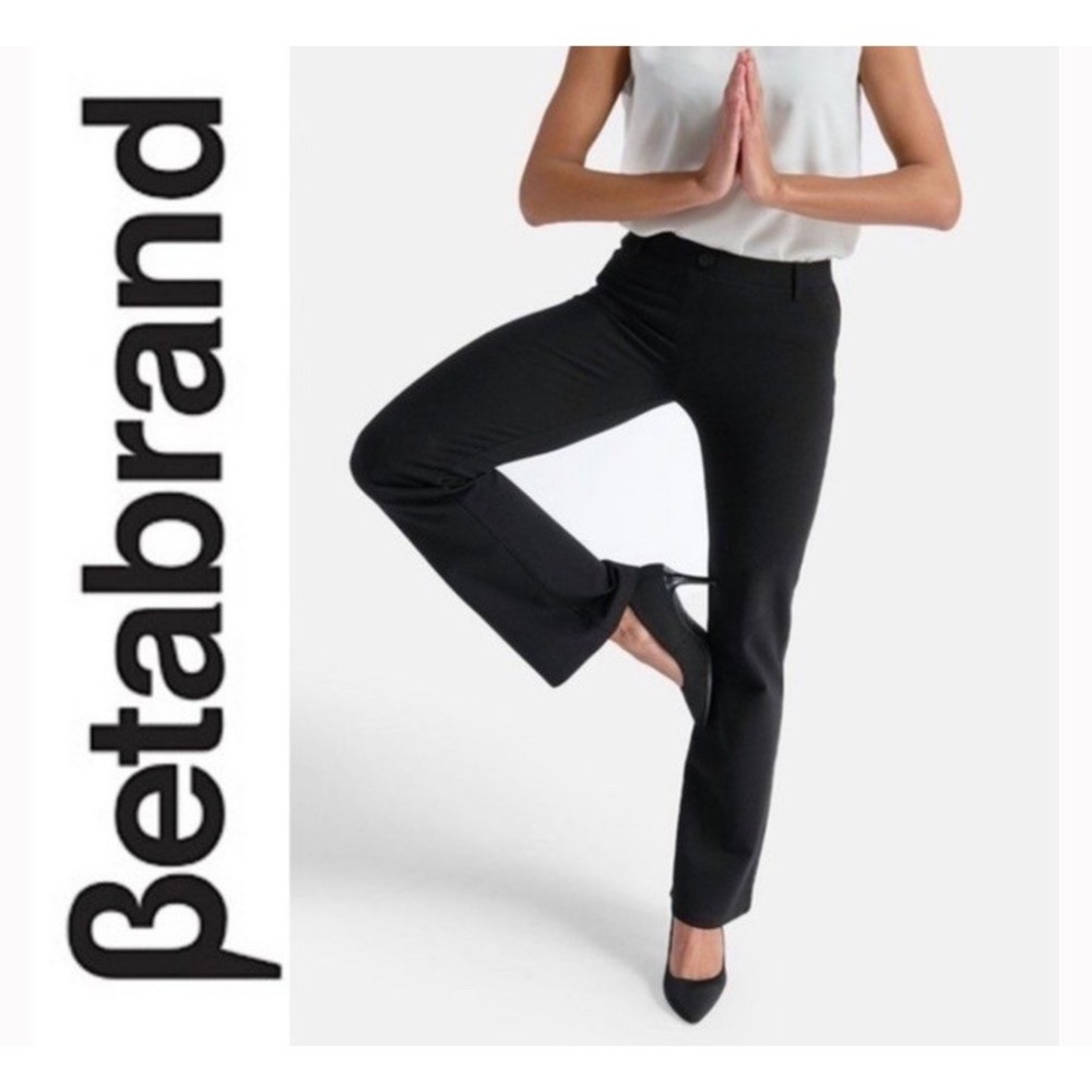 Betabrand Black Boot Cut Pants